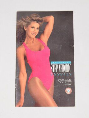 Jane Fonda Step Aerobic Personal Training Guide VTG 90s Original Workout Booklet